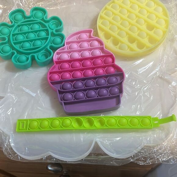 Set of 8 Fidget poppit pop it popit toys - Picture 6 of 11
